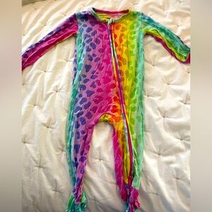 Bums & Roses Lisa Frank bamboo sleeper, 12-18mo